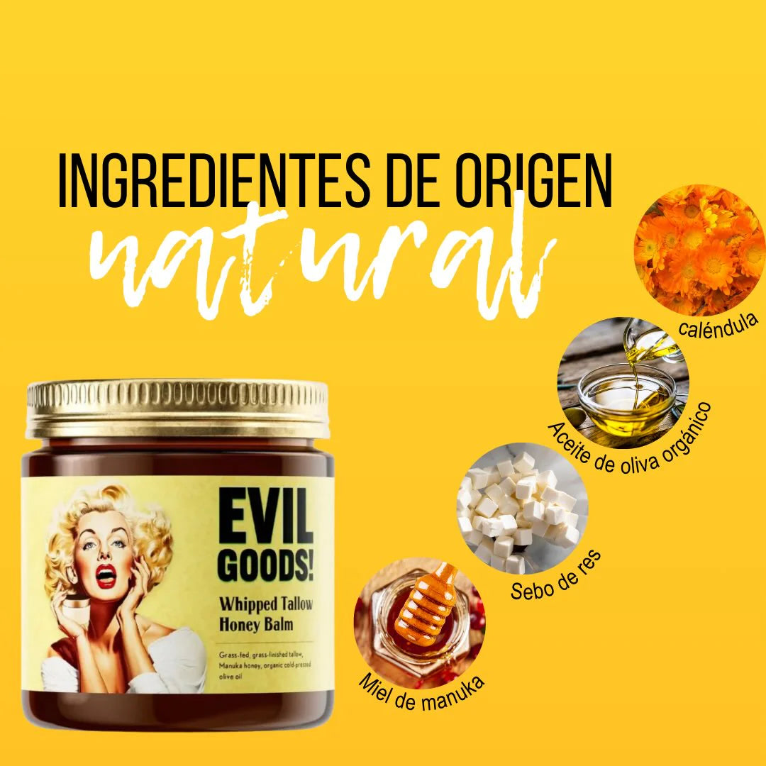 EVIL GOODS – Crema Reparadora Natural con Sebo de Res & Manuka